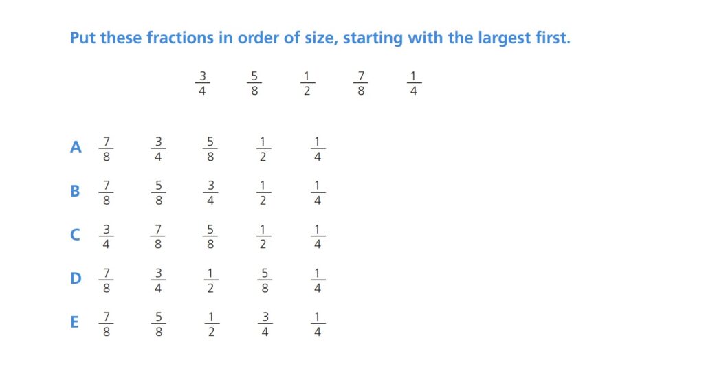 11 Plus Mathematics Example 5